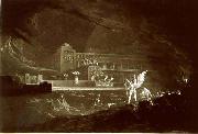 John Martin Pandemonium - One out of a set of mezzotints with the same title Spain oil painting artist
